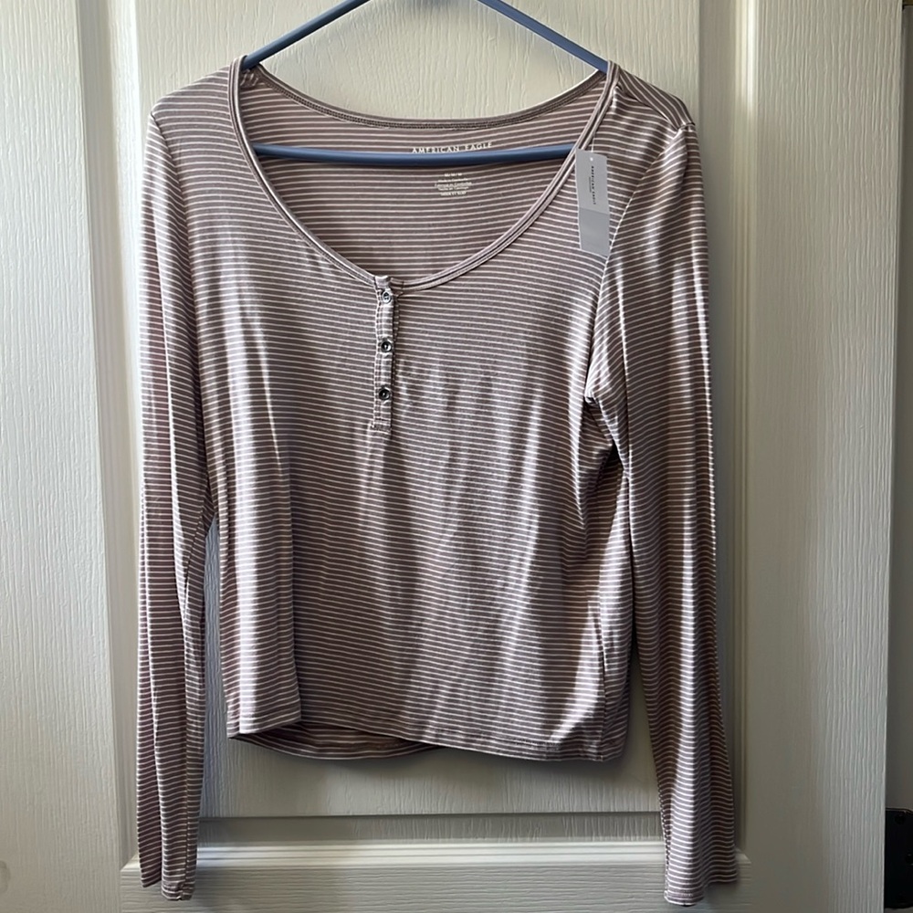 AE super soft button long sleeve